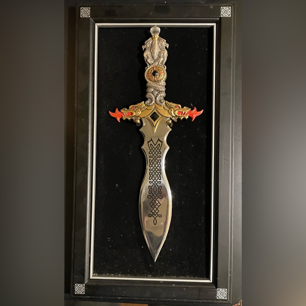 Franklin Mint Decorative Sword with Dragon Handle
